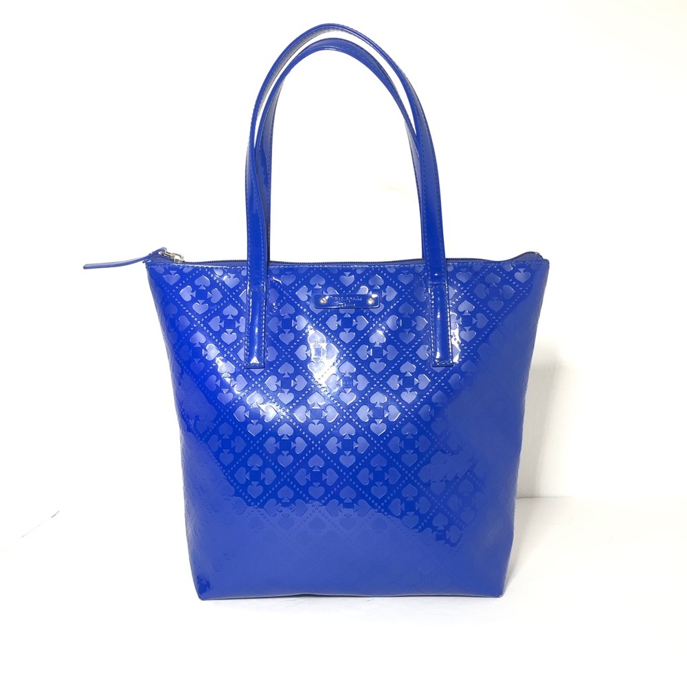 Kate Spade Blue Gloss Handbag Purse